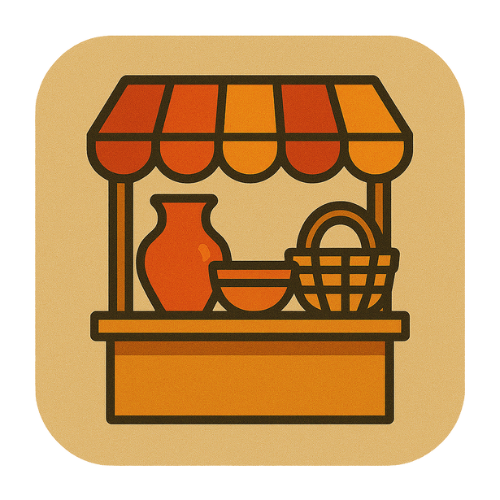Marché de produits artisanaux